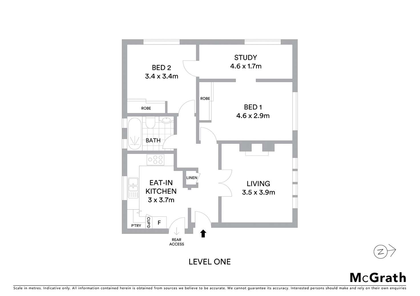 Floorplan of Homely apartment listing, 3/96 Ocean Street, Bondi NSW 2026