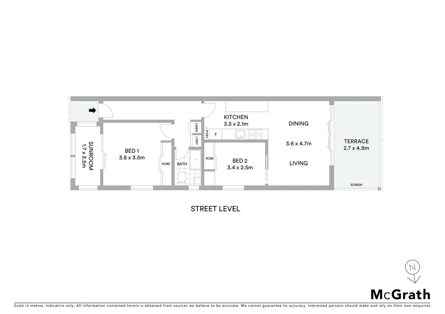 Floorplan of Homely apartment listing, 3/38 Keith Street, Clovelly NSW 2031