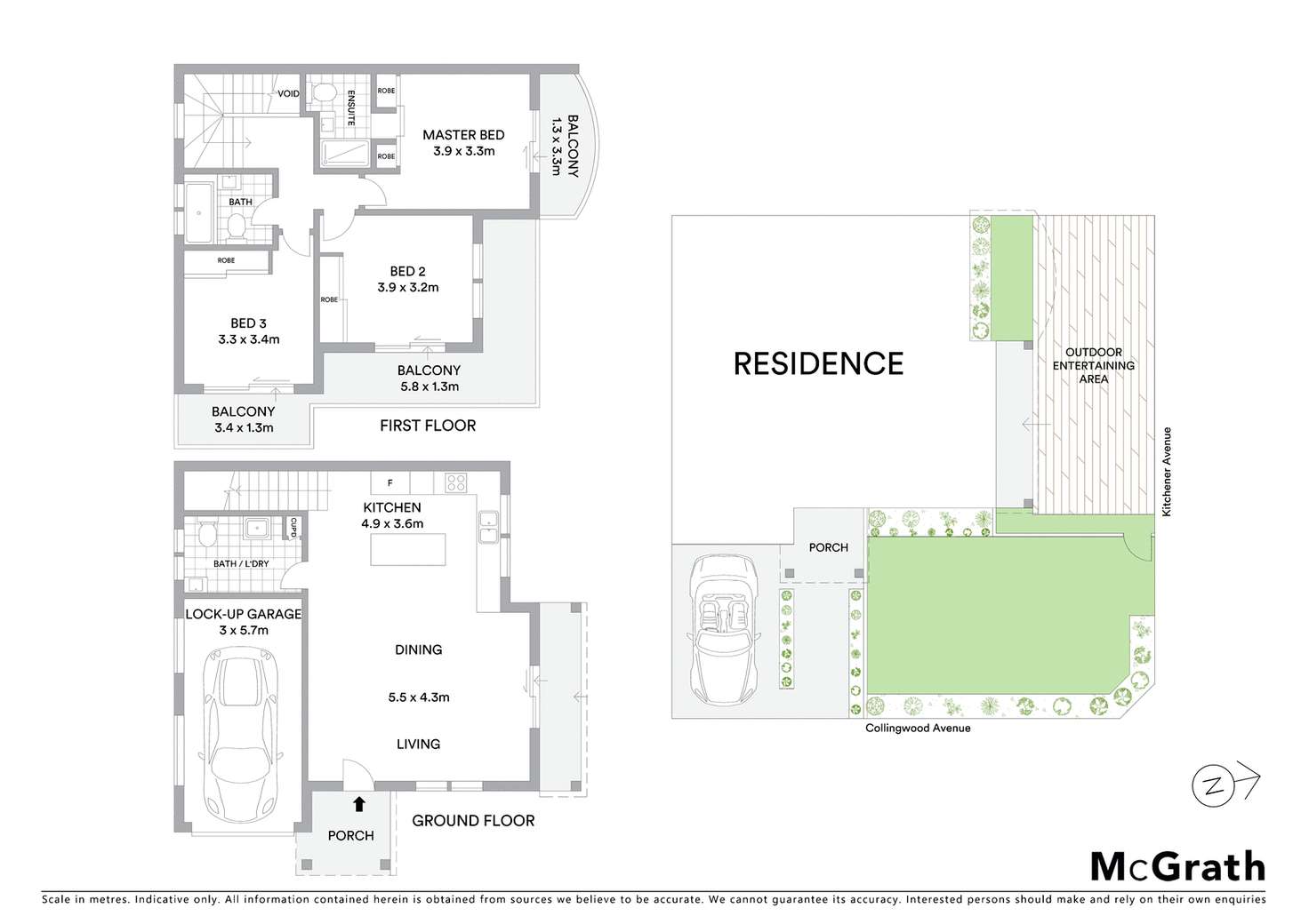Floorplan of Homely semiDetached listing, 15 Collingwood Avenue, Earlwood NSW 2206