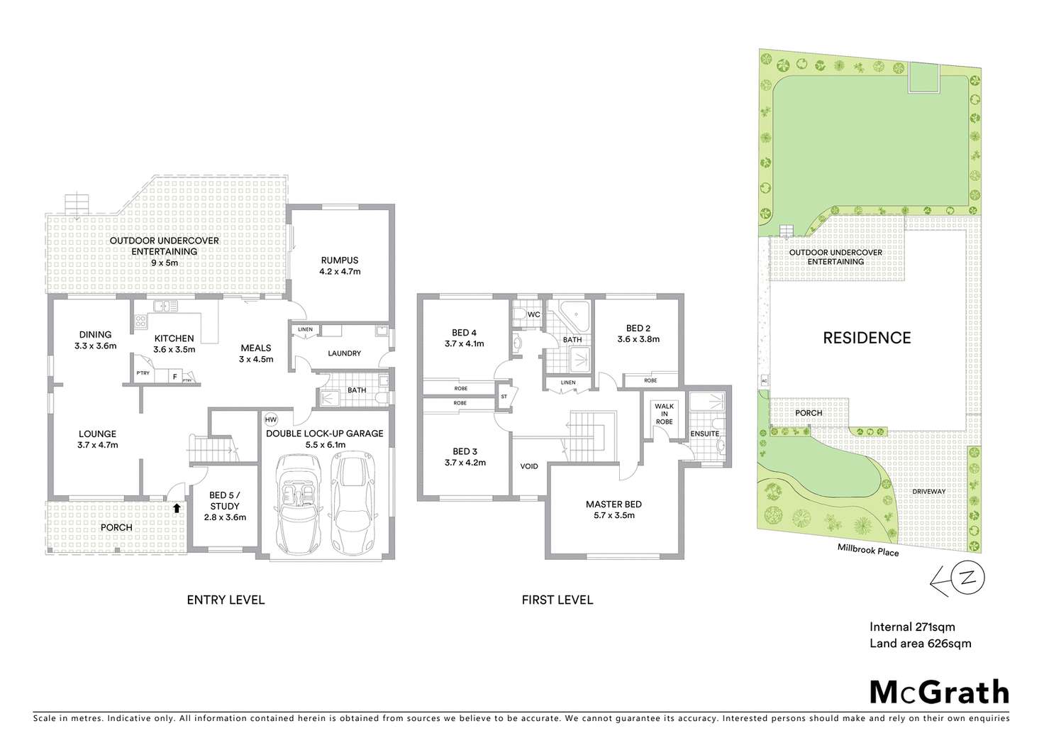 Floorplan of Homely house listing, 5 Millbrook Place, Cherrybrook NSW 2126