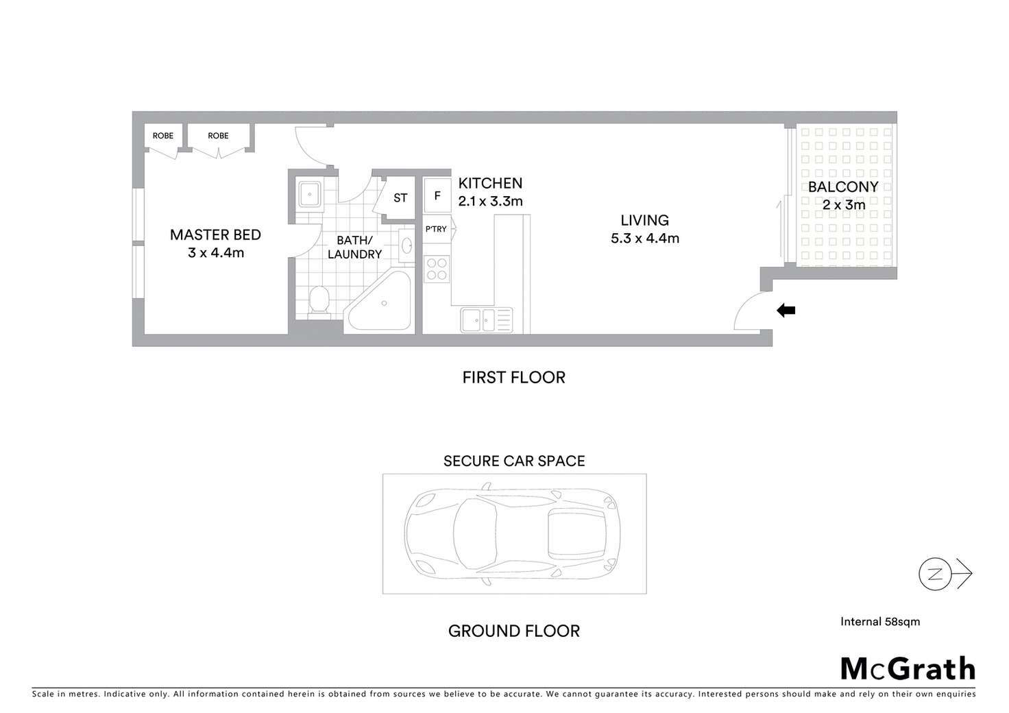Floorplan of Homely apartment listing, 40/12 Albermarle Place, Phillip ACT 2606
