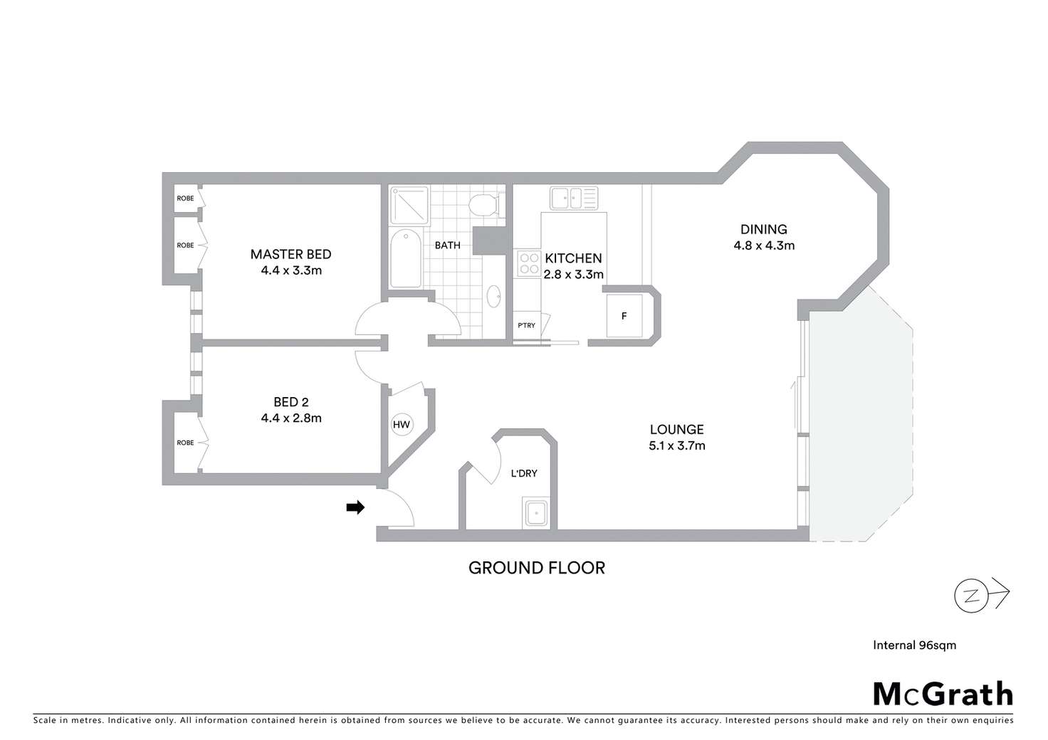 Floorplan of Homely unit listing, 7/26 Macquarie Street, Barton ACT 2600