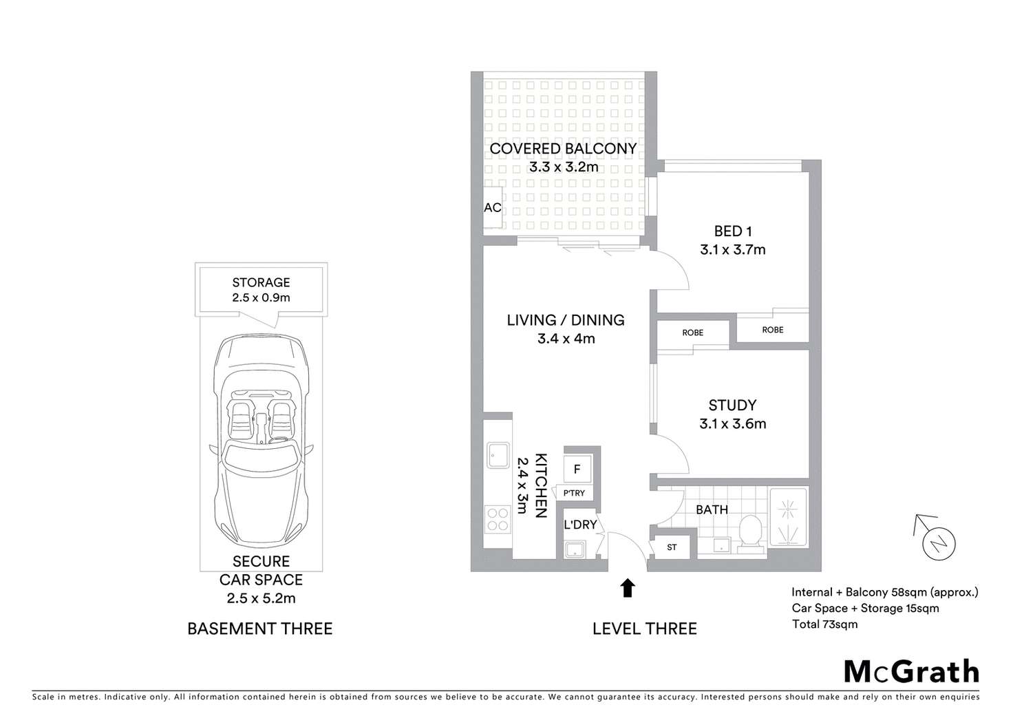 Floorplan of Homely apartment listing, 315/408 Victoria Road, Gladesville NSW 2111