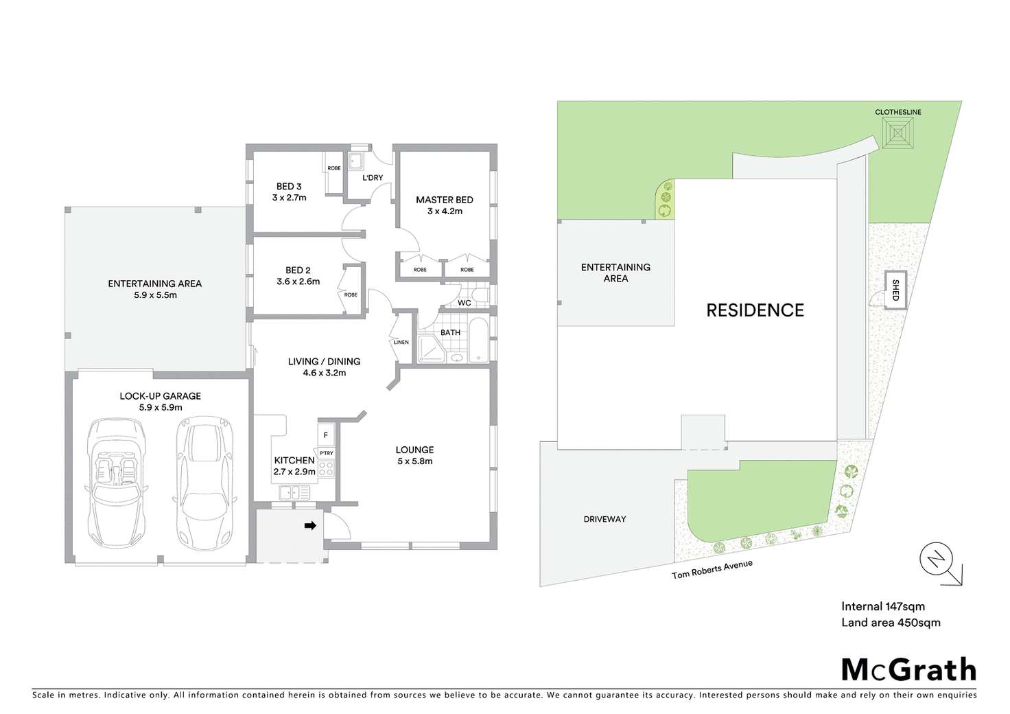 Floorplan of Homely semiDetached listing, 147 Tom Roberts Avenue, Banks ACT 2906