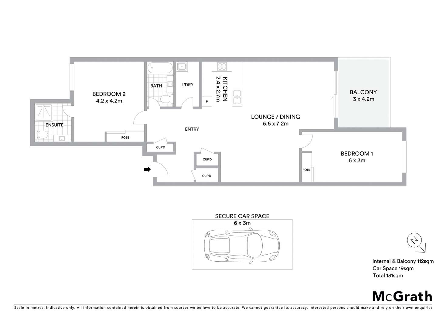 Floorplan of Homely apartment listing, 5414/84 Belmore Street, Ryde NSW 2112