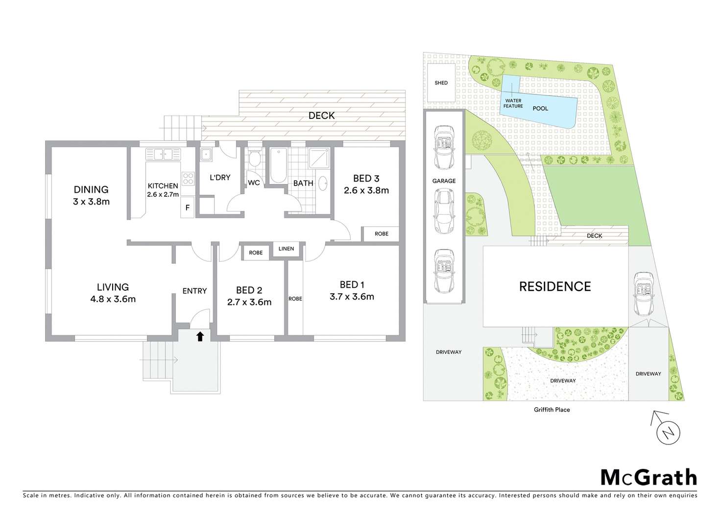Floorplan of Homely house listing, 4 Griffith Place, Kambah ACT 2902