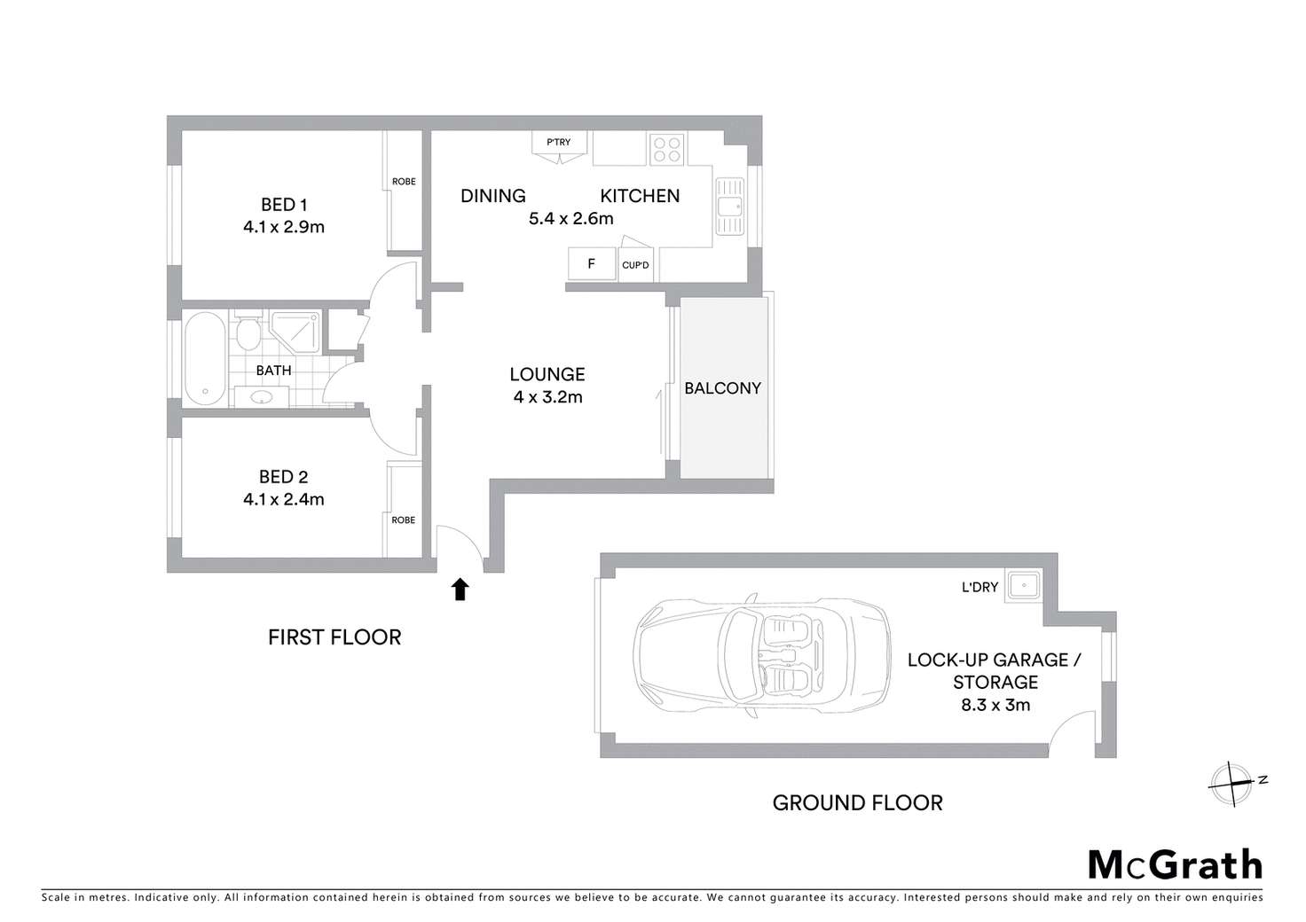 Floorplan of Homely apartment listing, 5/54 Railway Street, Merewether NSW 2291