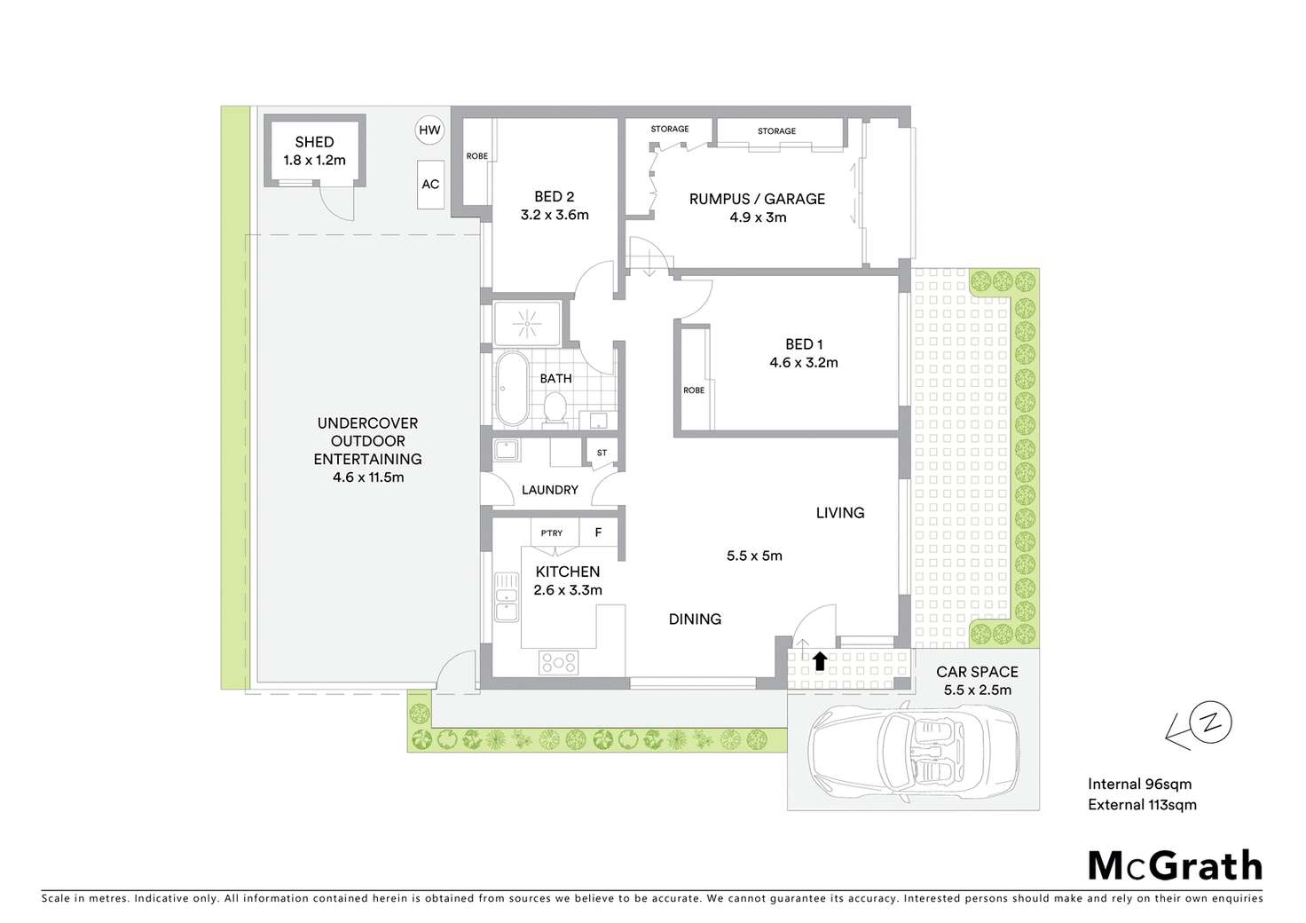 Floorplan of Homely villa listing, 5/16 Leemon Street, Condell Park NSW 2200