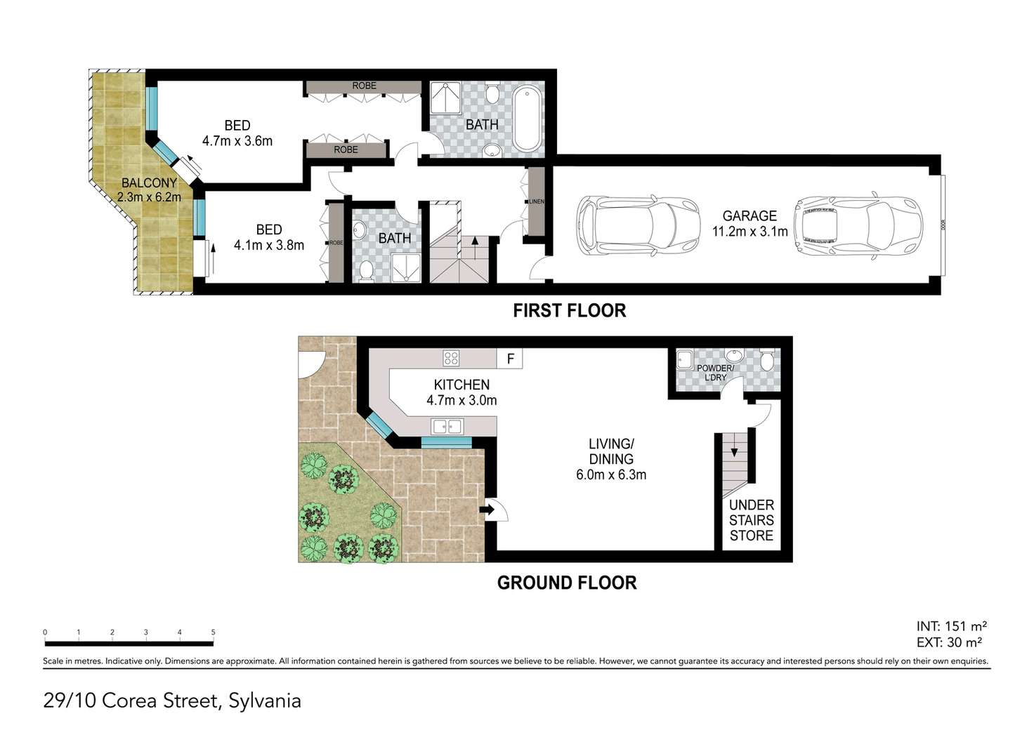 Floorplan of Homely townhouse listing, 29/10 Corea Street, Sylvania NSW 2224