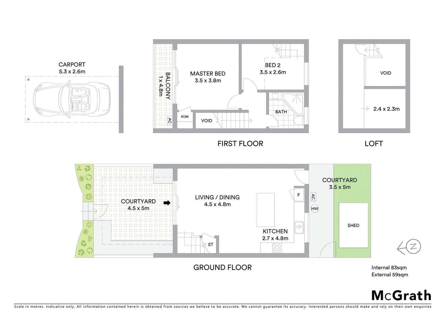 Floorplan of Homely townhouse listing, 2/25 Coral Tree Avenue, Noosa Heads QLD 4567