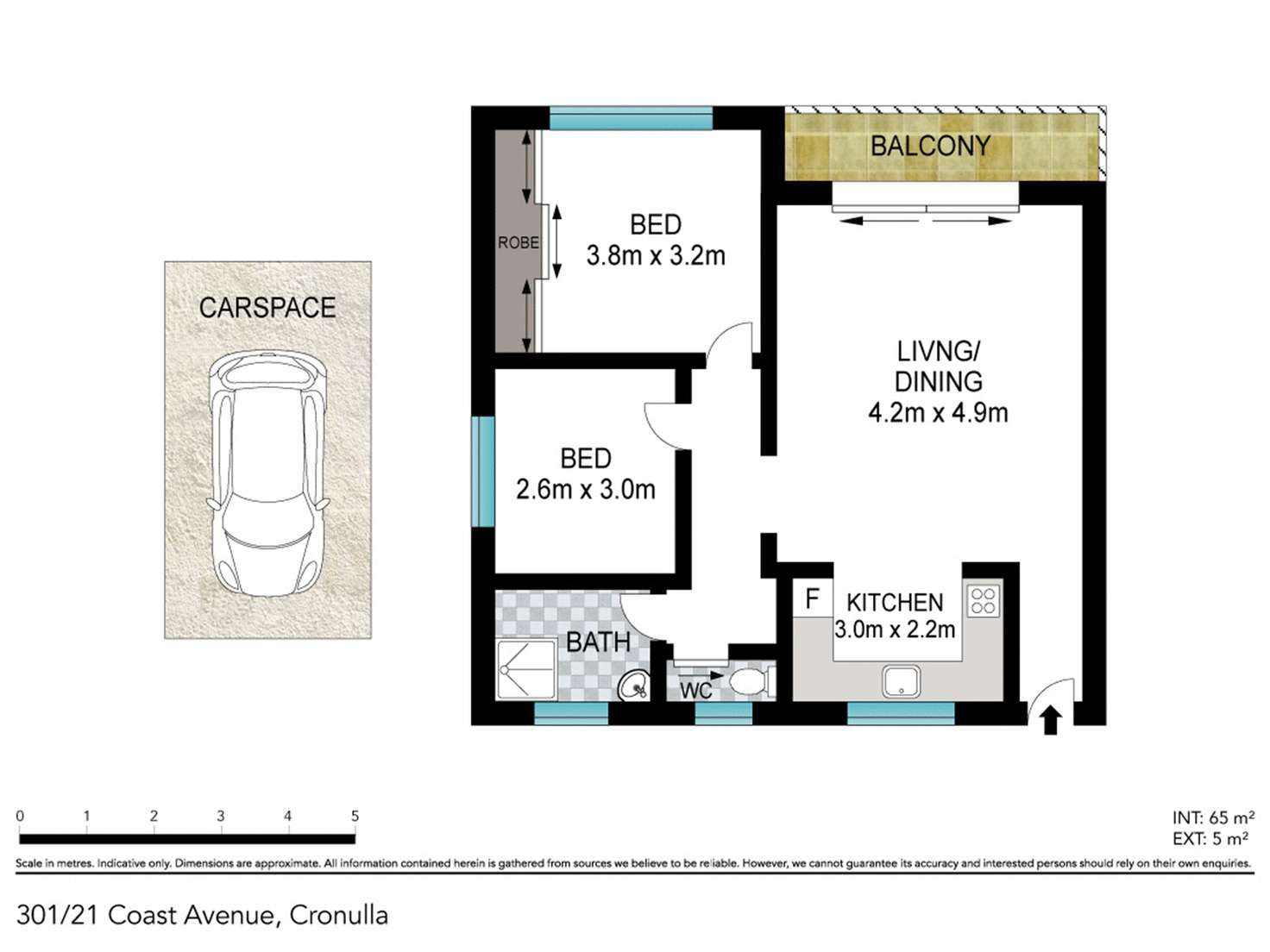 Floorplan of Homely apartment listing, 301/21 Coast Avenue, Cronulla NSW 2230