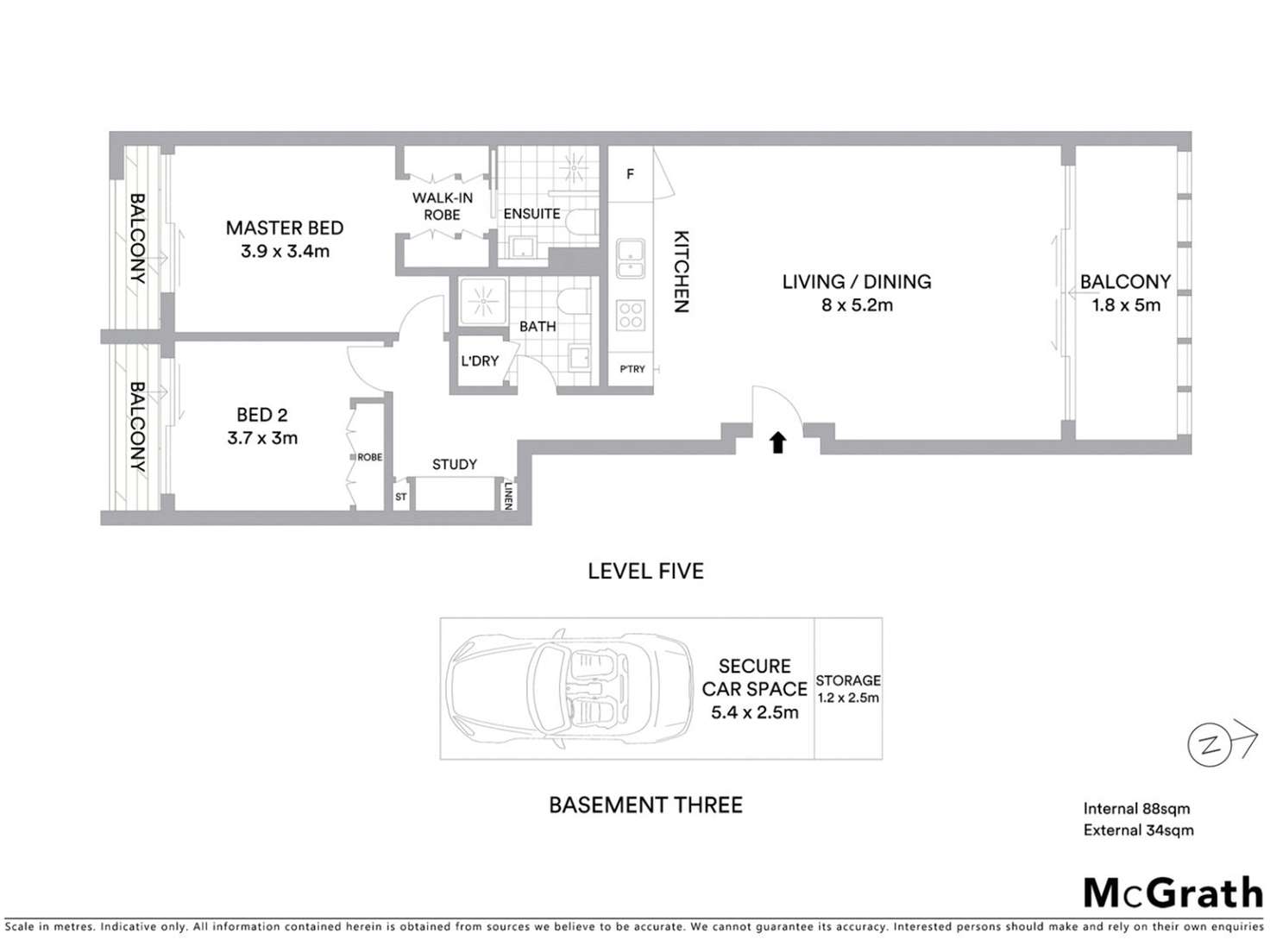 Floorplan of Homely apartment listing, 9B/125 Boyce Road, Maroubra NSW 2035