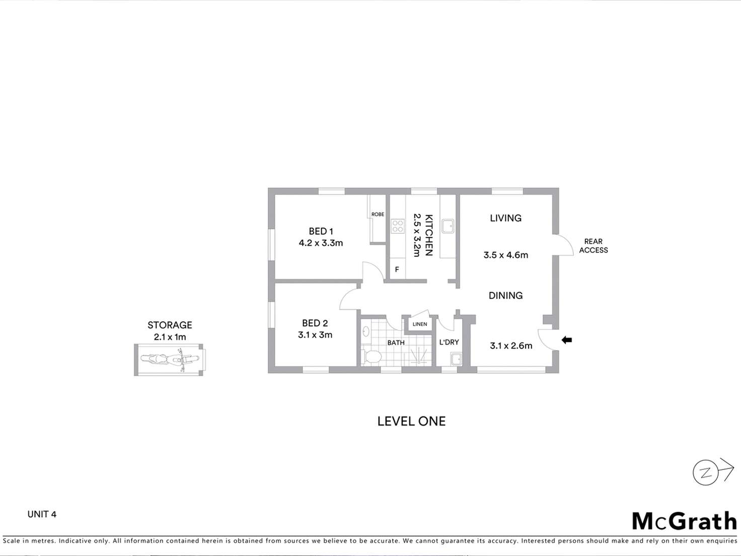 Floorplan of Homely apartment listing, 4/14A Carr Street, Coogee NSW 2034
