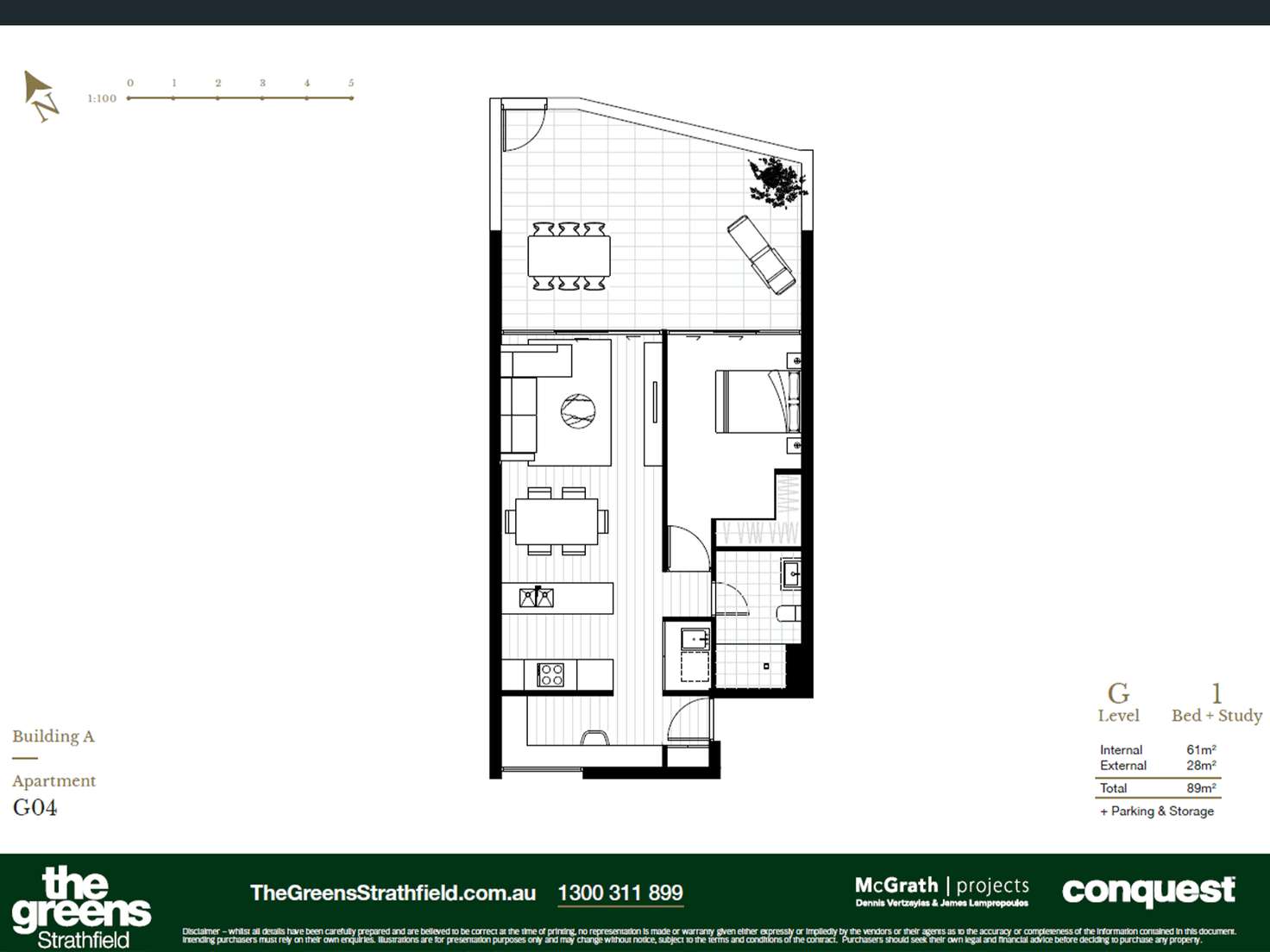 Floorplan of Homely apartment listing, AG04/86 Centenary Drive, Strathfield NSW 2135