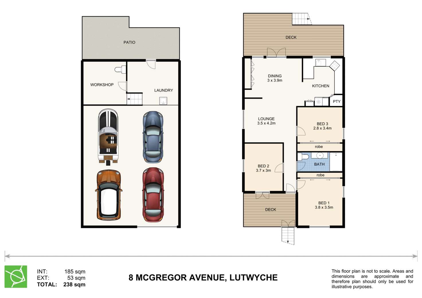 Floorplan of Homely house listing, 8 McGregor Avenue, Lutwyche QLD 4030