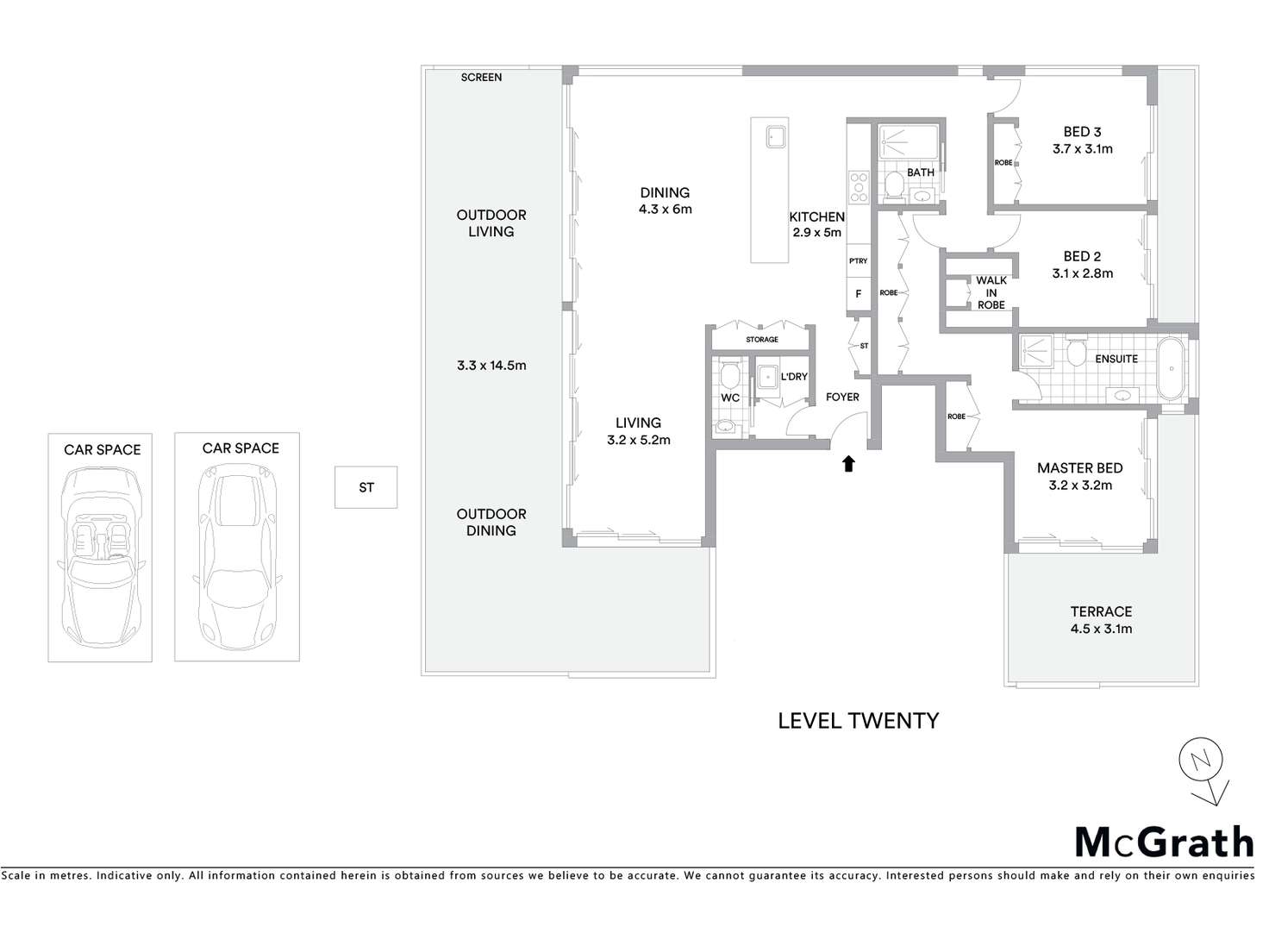 Floorplan of Homely apartment listing, 2001/35 Oxford Street, Epping NSW 2121