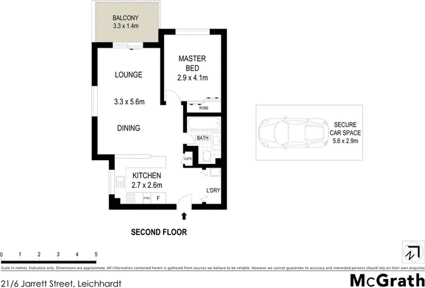 Floorplan of Homely apartment listing, 21/6 Jarrett Street, Leichhardt NSW 2040