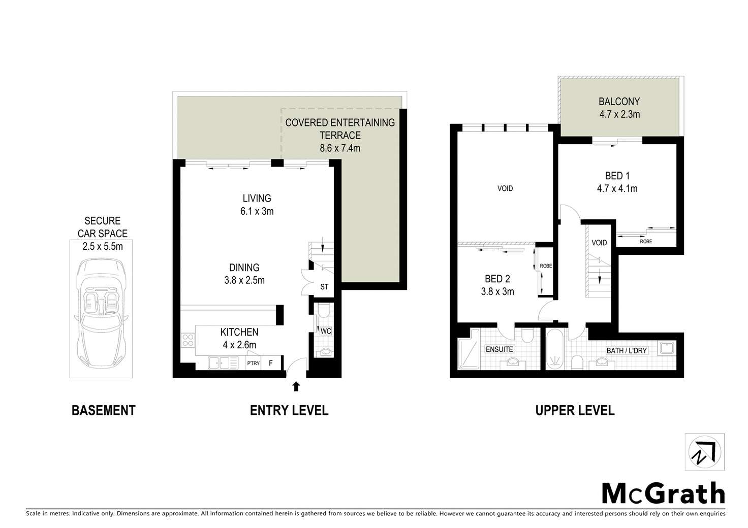 Floorplan of Homely apartment listing, 26/4 Gillespie Avenue, Alexandria NSW 2015