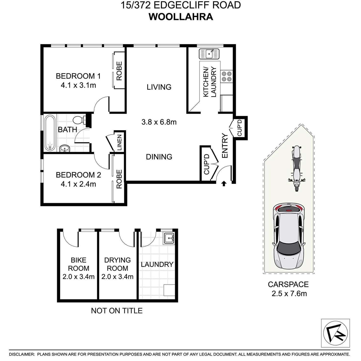 Floorplan of Homely apartment listing, 15/372 Edgecliff Road, Woollahra NSW 2025