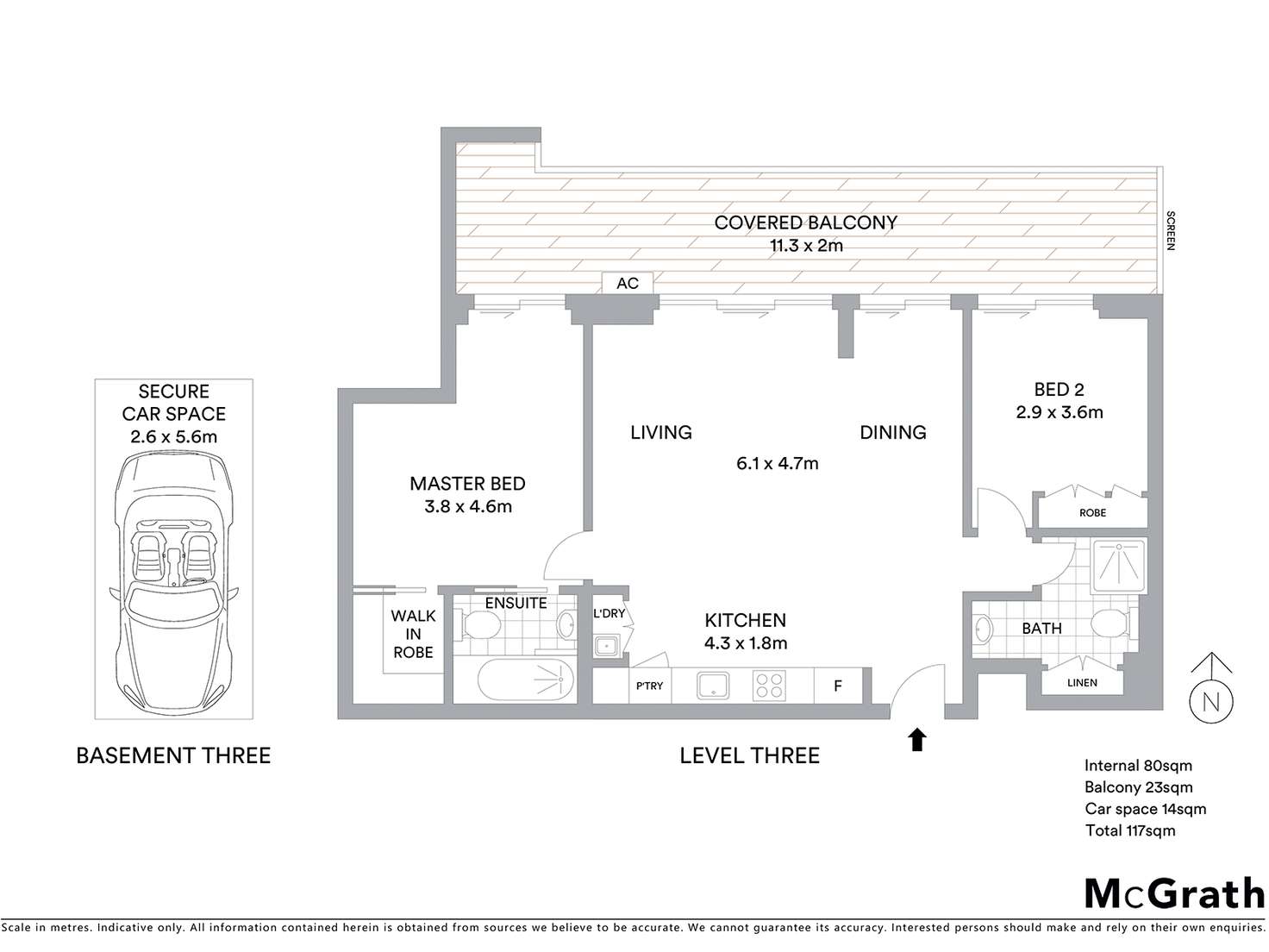 Floorplan of Homely apartment listing, 5/1 Albany Street, St Leonards NSW 2065