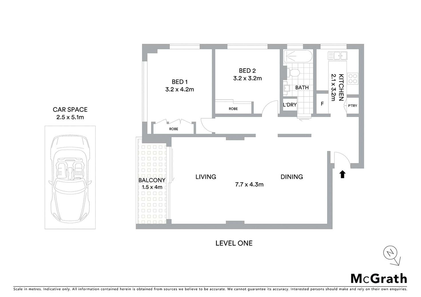 Floorplan of Homely apartment listing, 3/1-3 Peel Street, Kirribilli NSW 2061