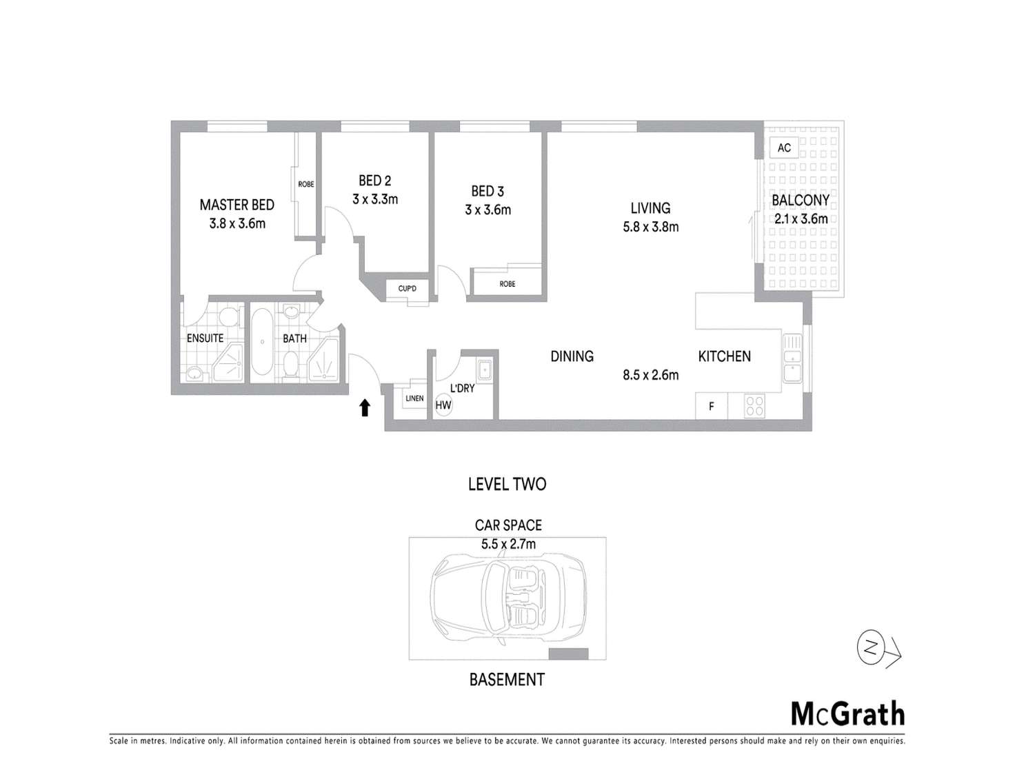Floorplan of Homely unit listing, 9/22 Bridge Street, Epping NSW 2121