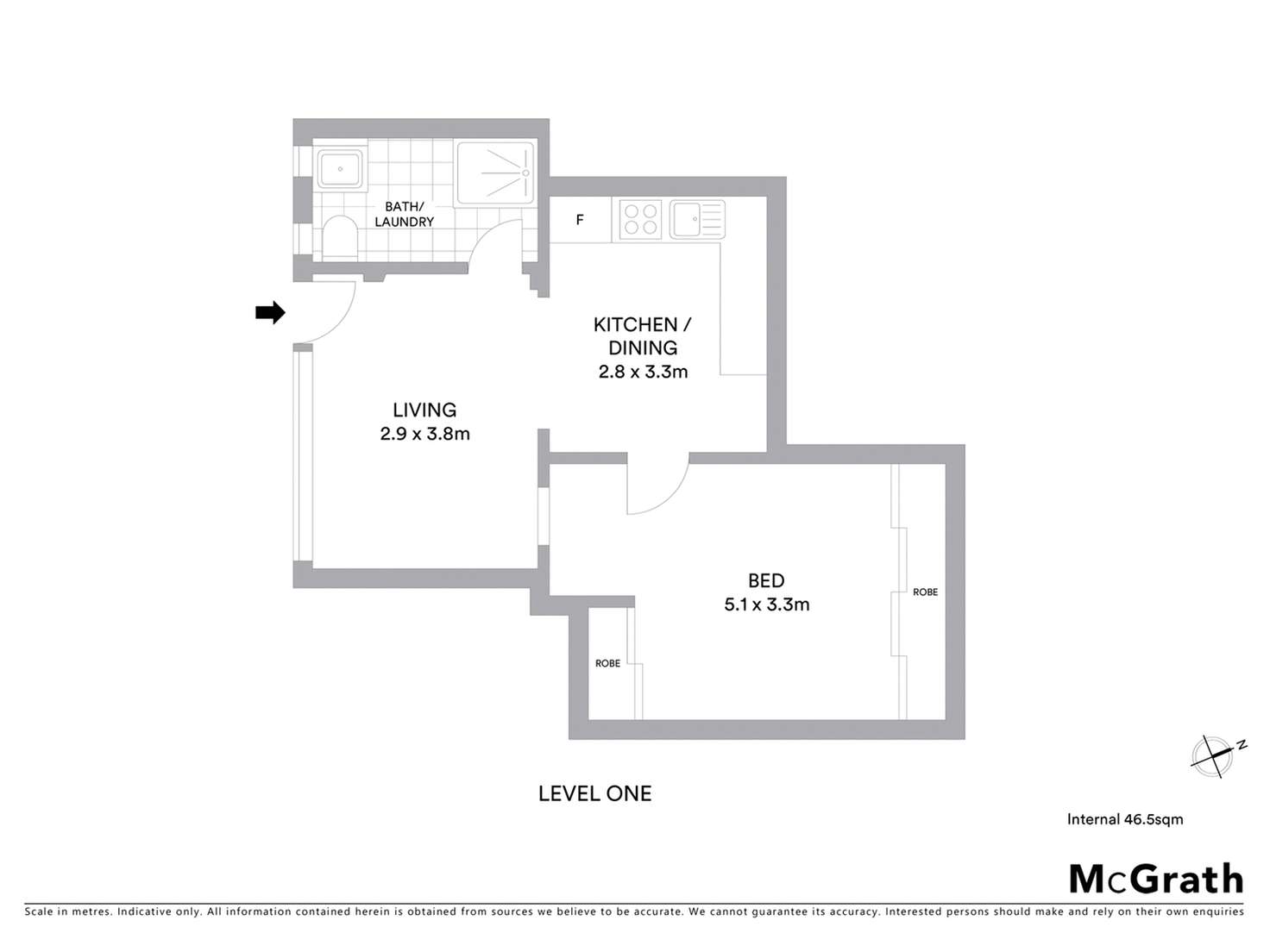 Floorplan of Homely apartment listing, 3/4 Division Street, Coogee NSW 2034