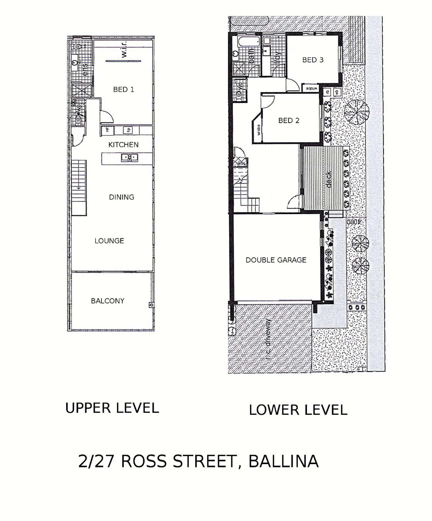 Floorplan of Homely semiDetached listing, 2/27 Ross Street, Ballina NSW 2478