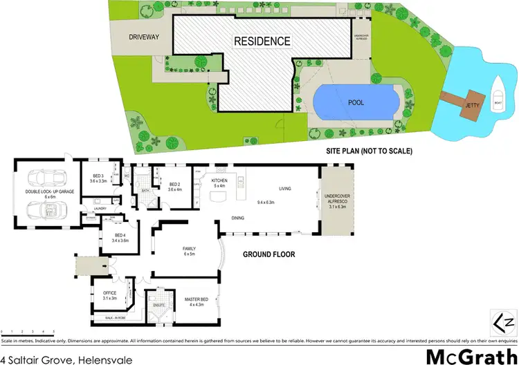 Floorplan of Homely house listing, 4 Saltair Grove, Monterey Keys QLD 4212