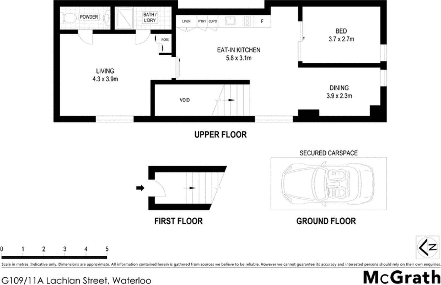 Floorplan of Homely apartment listing, 109/11A Lachlan Street, Waterloo NSW 2017