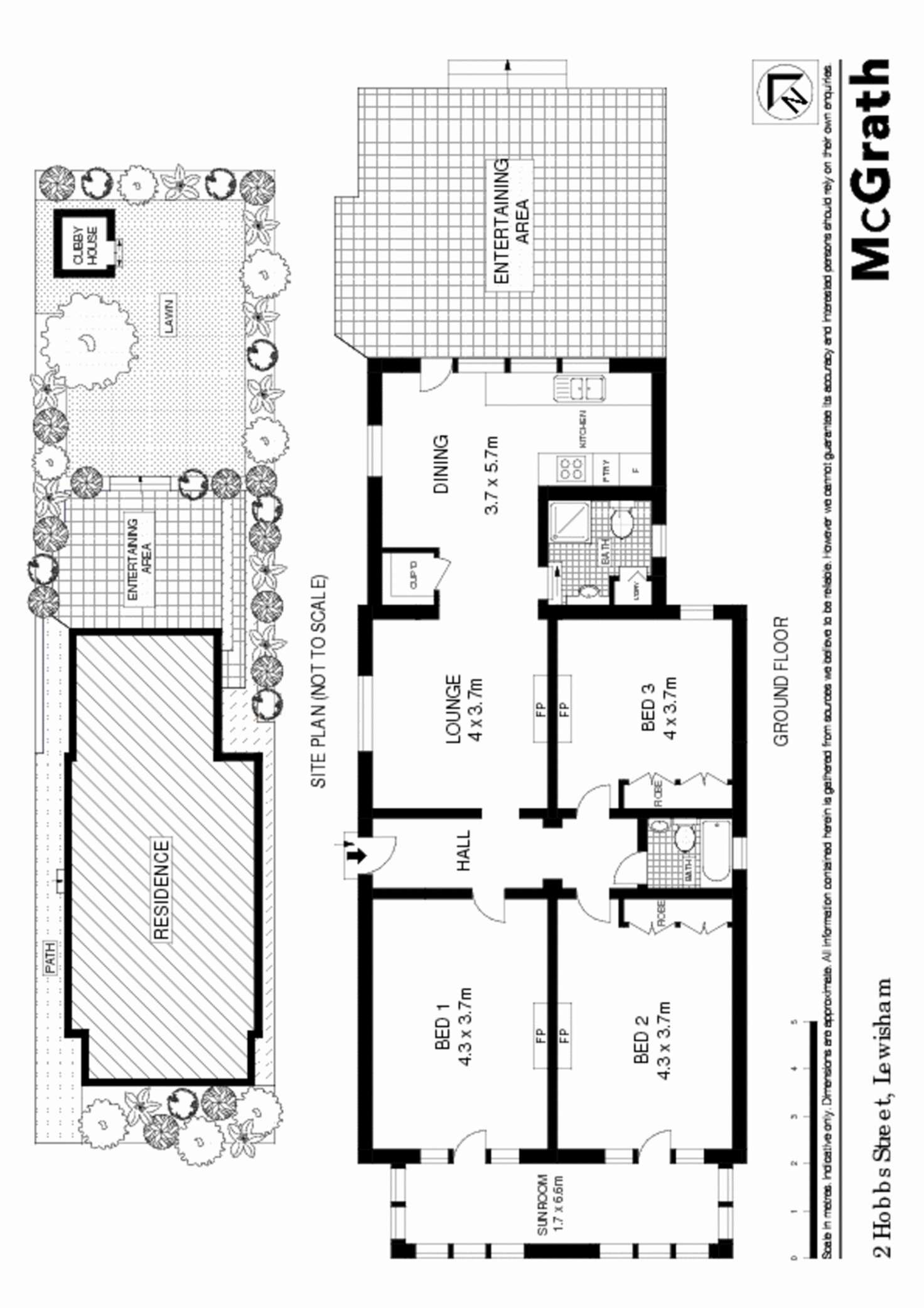 Floorplan of Homely house listing, 2 Hobbs Street, Lewisham NSW 2049