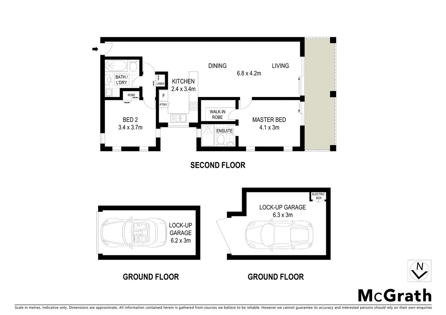 Floorplan of Homely unit listing, 3/106 Racecourse Road, Ascot QLD 4007