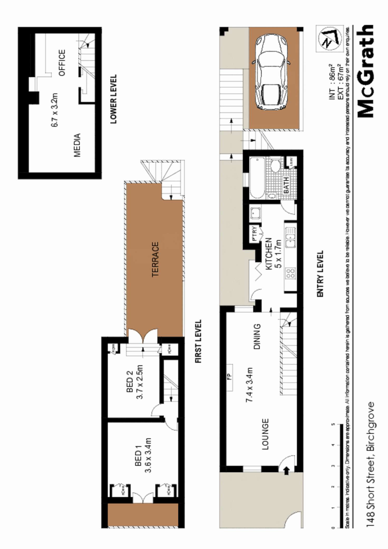 Floorplan of Homely house listing, 148 Short Street, Birchgrove NSW 2041