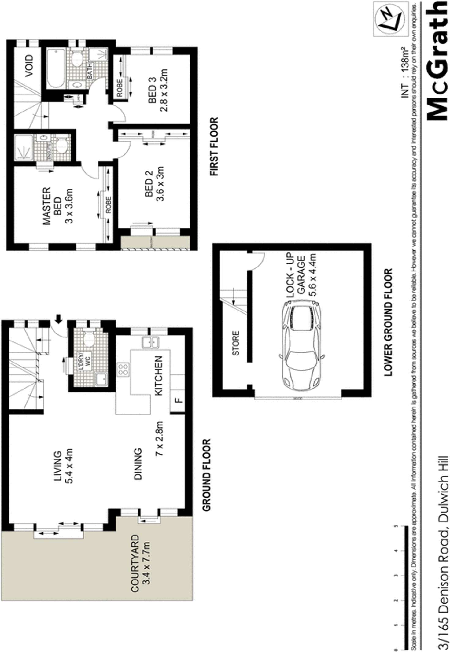 Floorplan of Homely townhouse listing, 3/165 Denison Road, Dulwich Hill NSW 2203