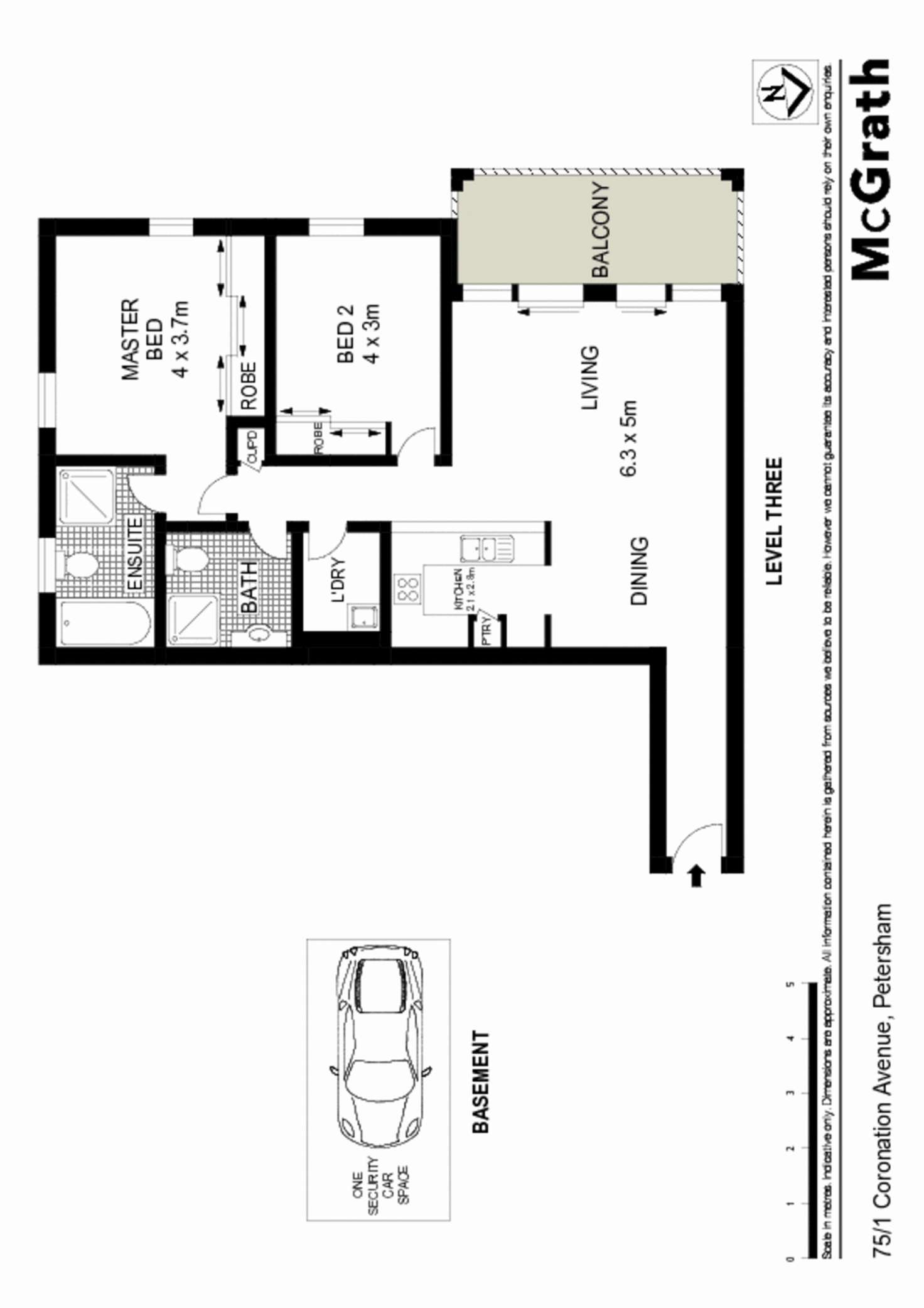 Floorplan of Homely apartment listing, 75/1 Coronation Avenue, Petersham NSW 2049