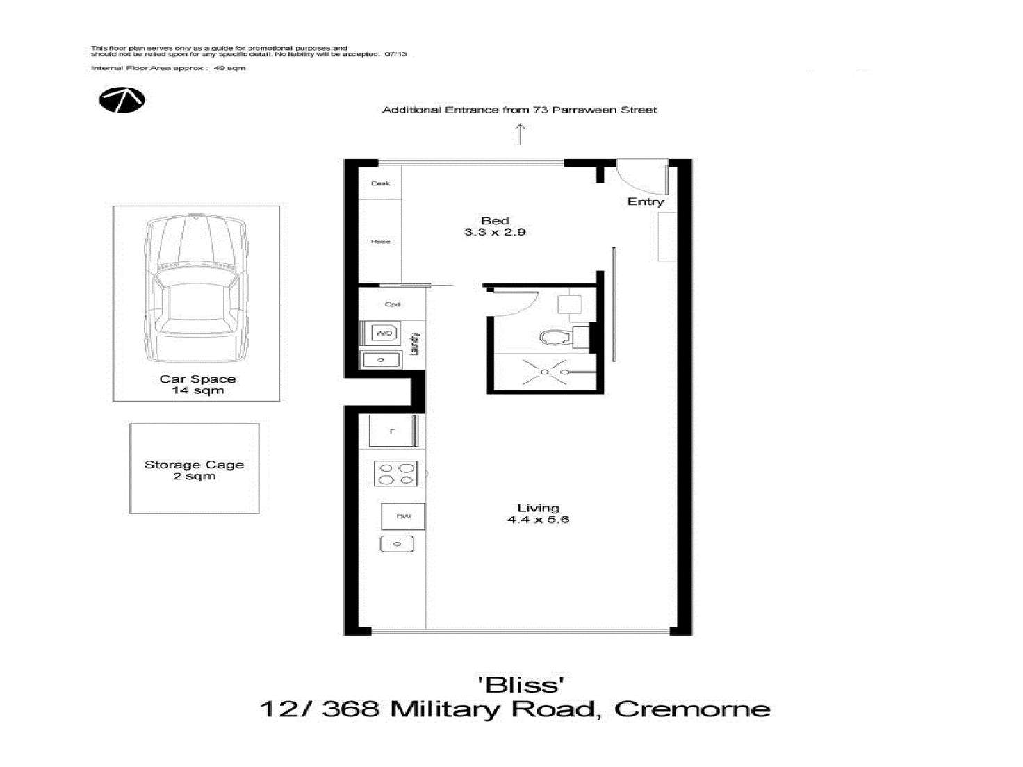 Floorplan of Homely apartment listing, 12/368 Military Road, Cremorne NSW 2090