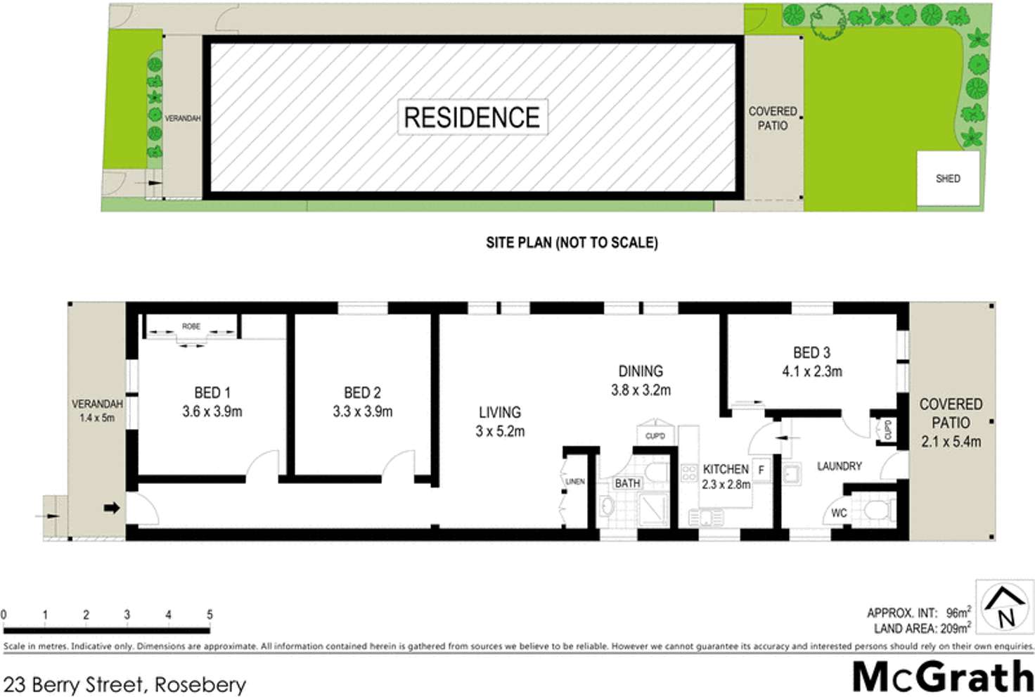 Floorplan of Homely house listing, 23 Berry Street, Rosebery NSW 2018