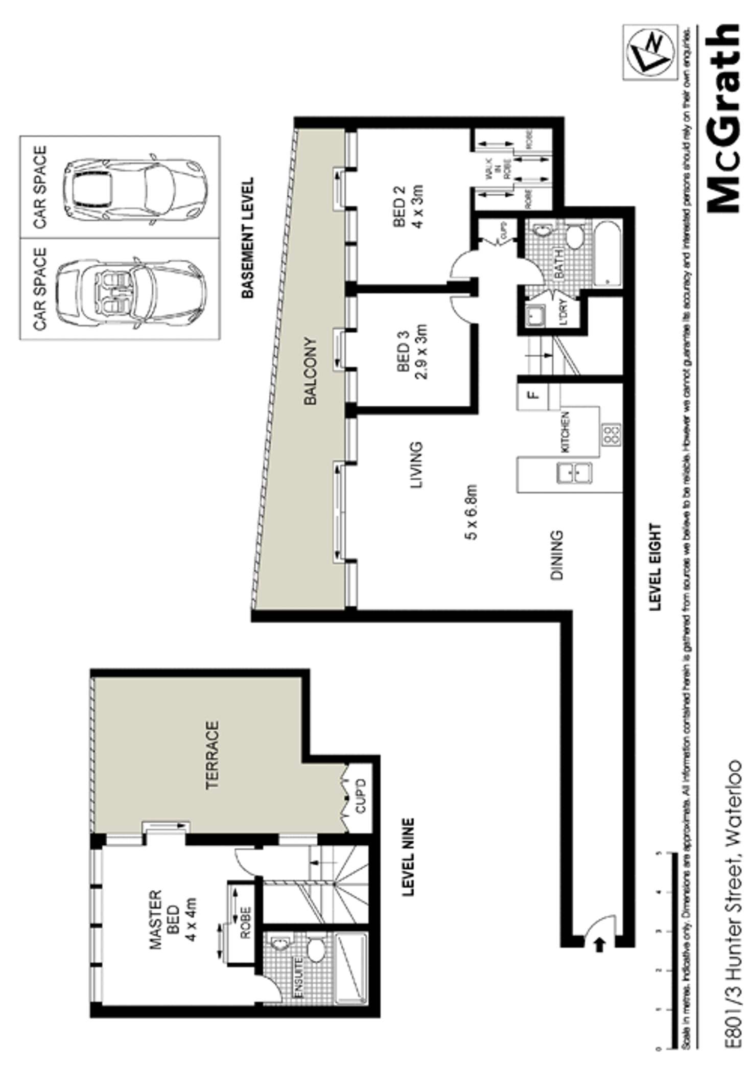 Floorplan of Homely apartment listing, E801/3 Hunter Street, Waterloo NSW 2017