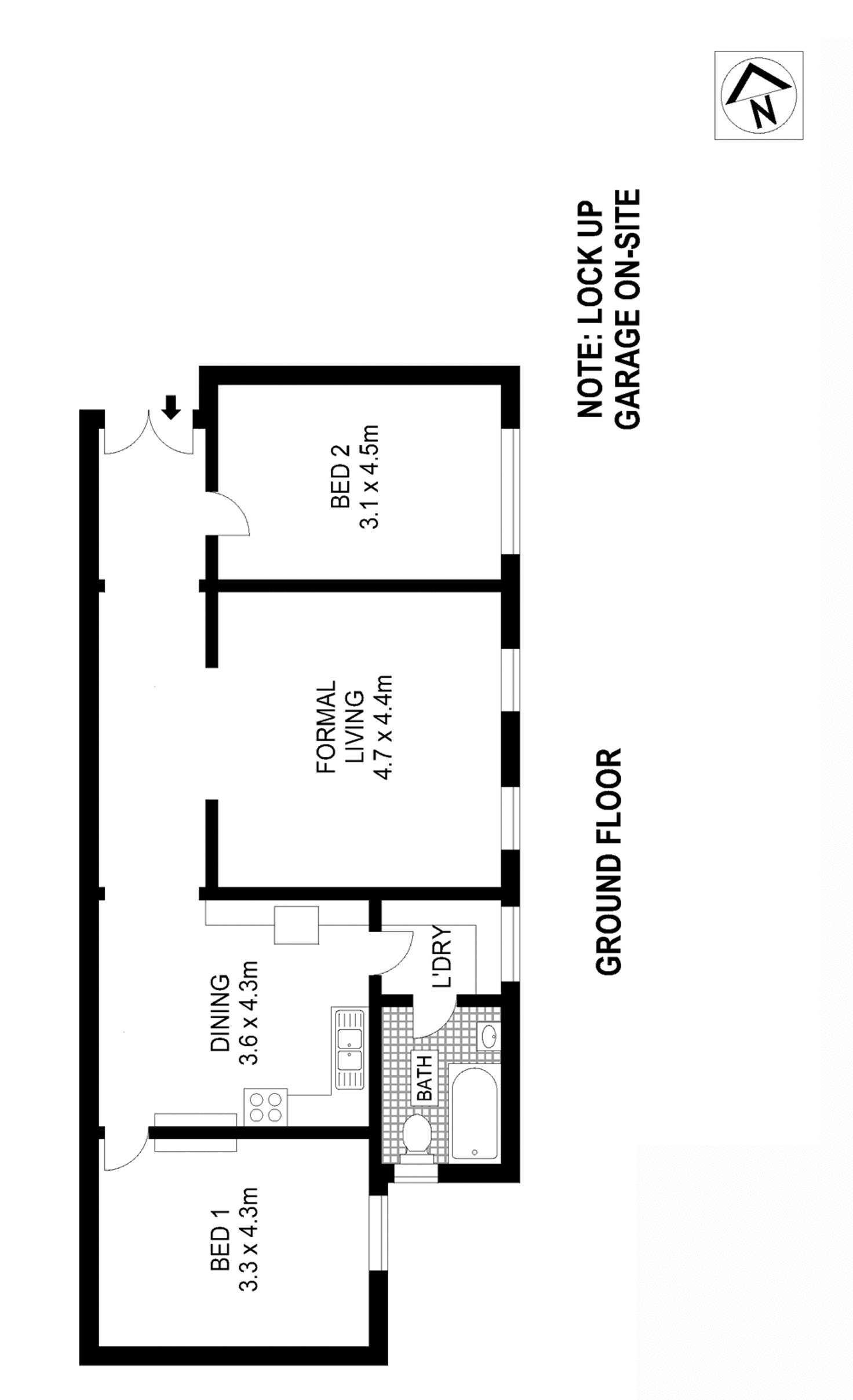 Floorplan of Homely apartment listing, 2/63 Douglas Street, Stanmore NSW 2048