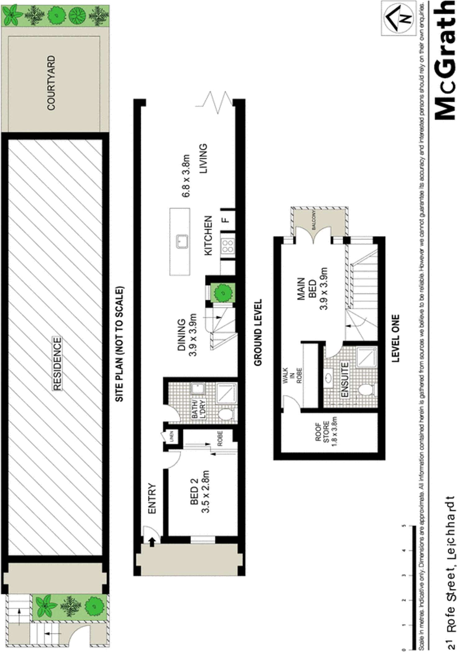 Floorplan of Homely house listing, 21 Rofe Street, Leichhardt NSW 2040