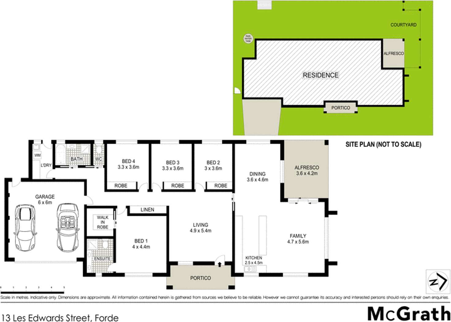 Floorplan of Homely house listing, 13 Les Edwards Street, Forde ACT 2914