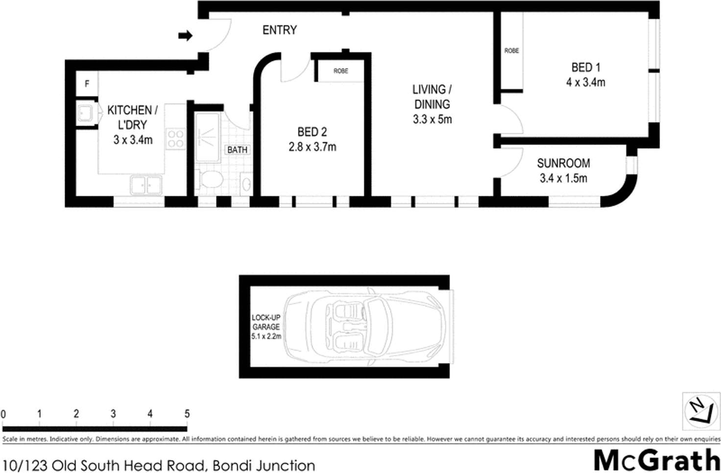 Floorplan of Homely apartment listing, 10/123 Old South Head Road, Bondi Junction NSW 2022