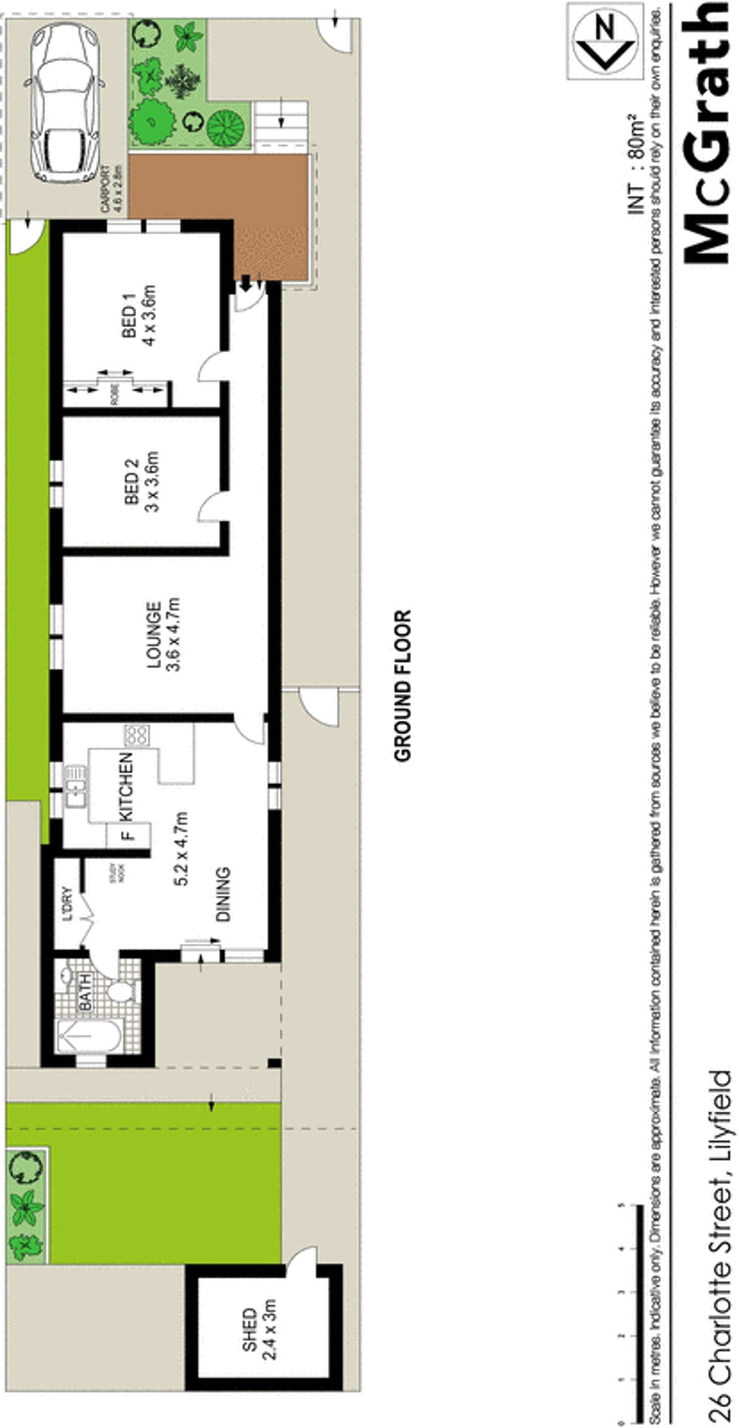 Floorplan of Homely house listing, 26 Charlotte Street, Lilyfield NSW 2040