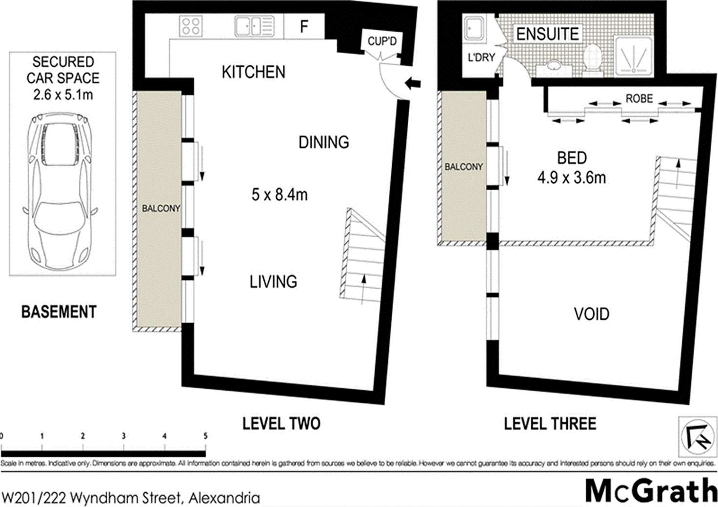 Floorplan of Homely apartment listing, W201/222 Wyndham Street, Alexandria NSW 2015