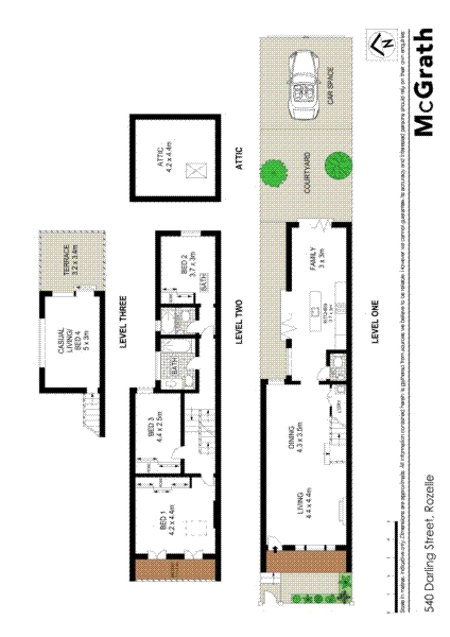 Floorplan of Homely house listing, 540 Darling Street, Rozelle NSW 2039