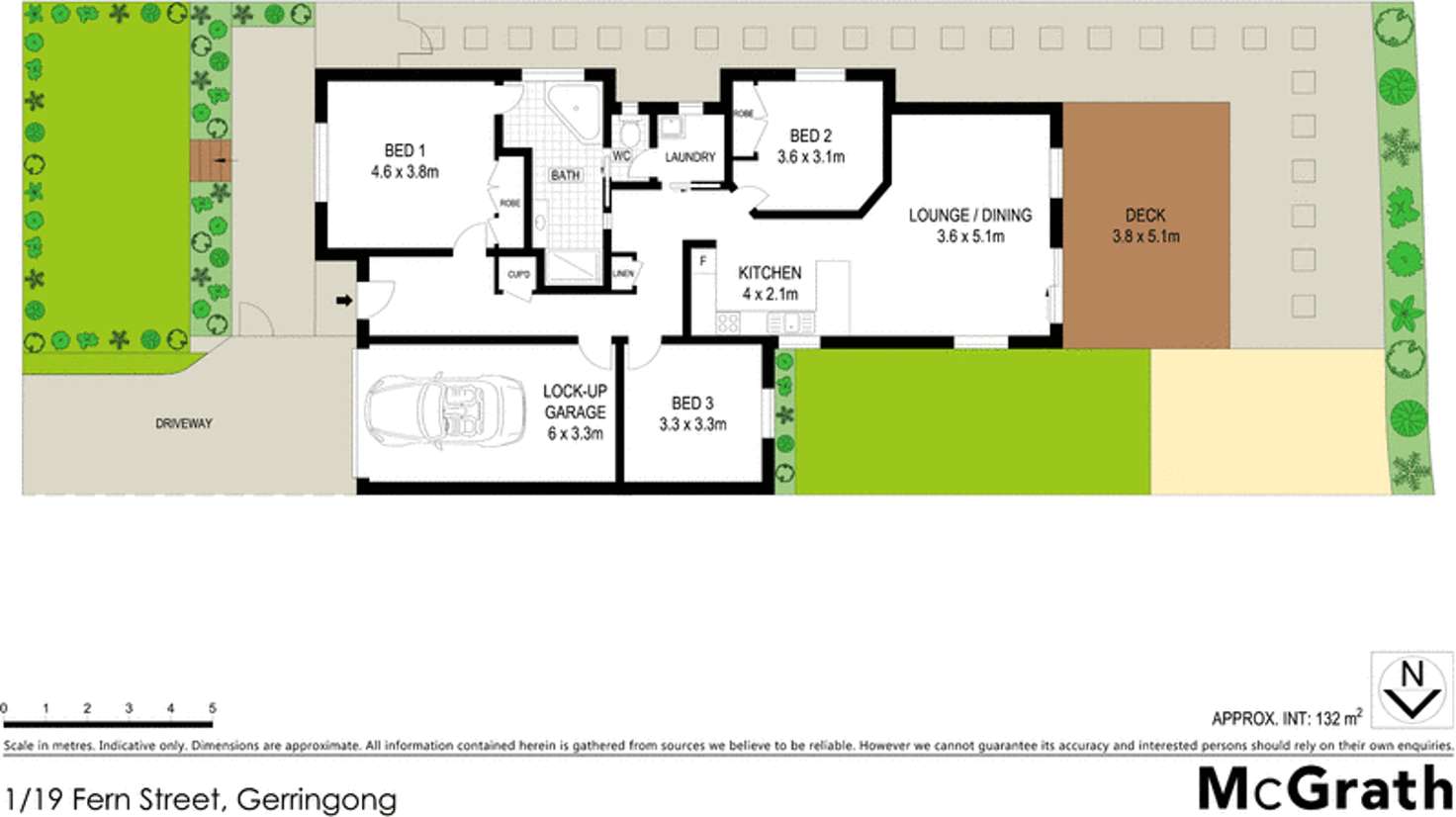 Floorplan of Homely villa listing, 1/19 Fern Street, Gerringong NSW 2534