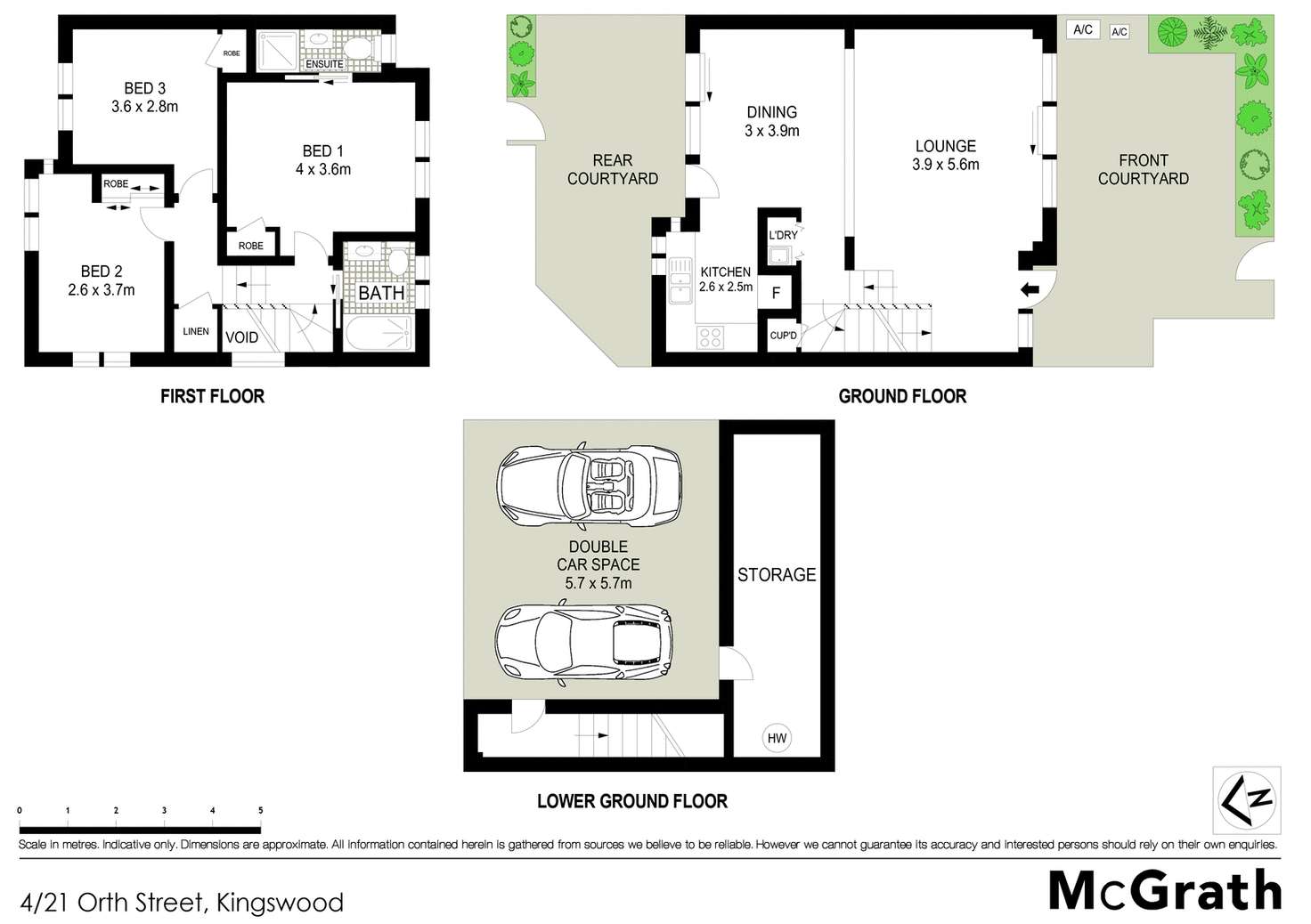 Floorplan of Homely townhouse listing, 4/21 Orth Street, Kingswood NSW 2747
