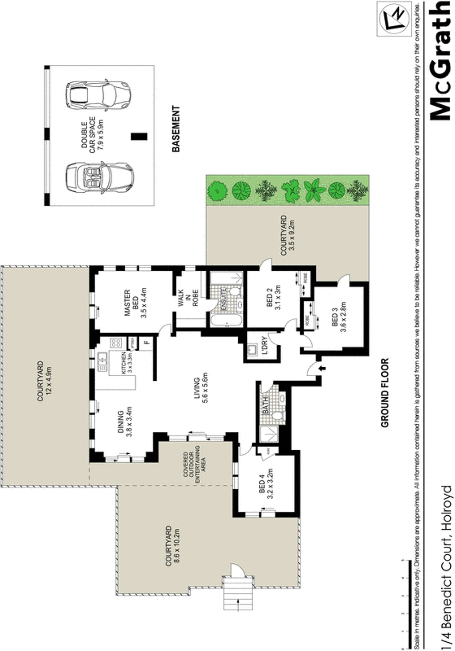Floorplan of Homely apartment listing, 1/4 Benedict Court, Holroyd NSW 2142