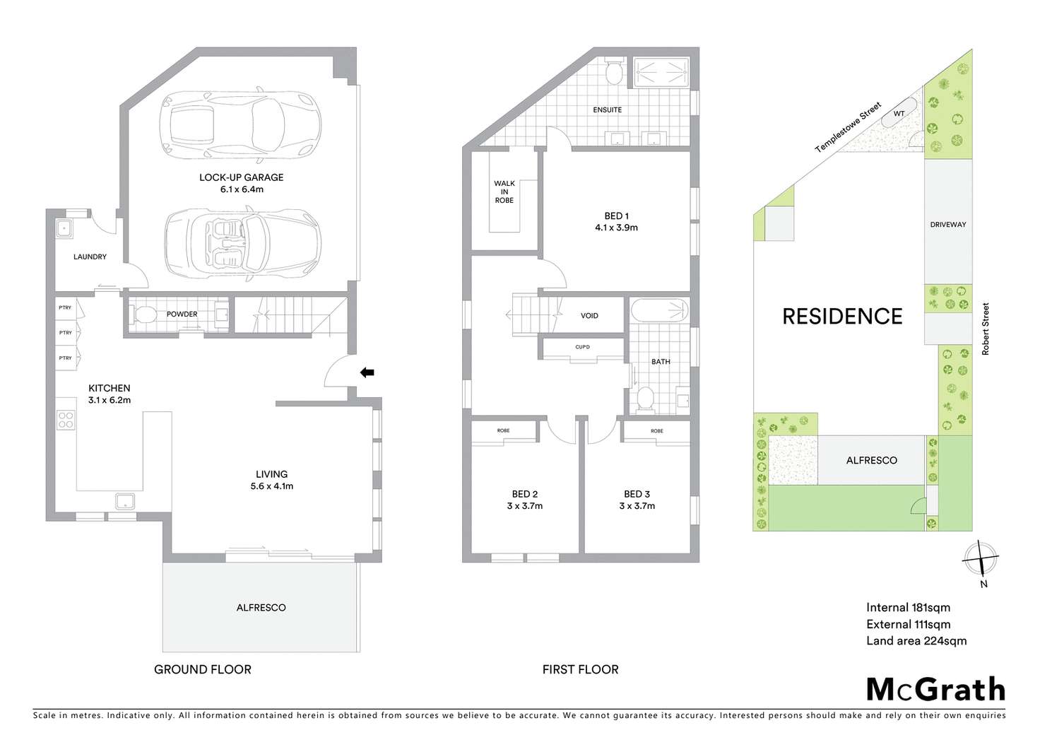 Floorplan of Homely townhouse listing, 64 Robert Street, Bulleen VIC 3105