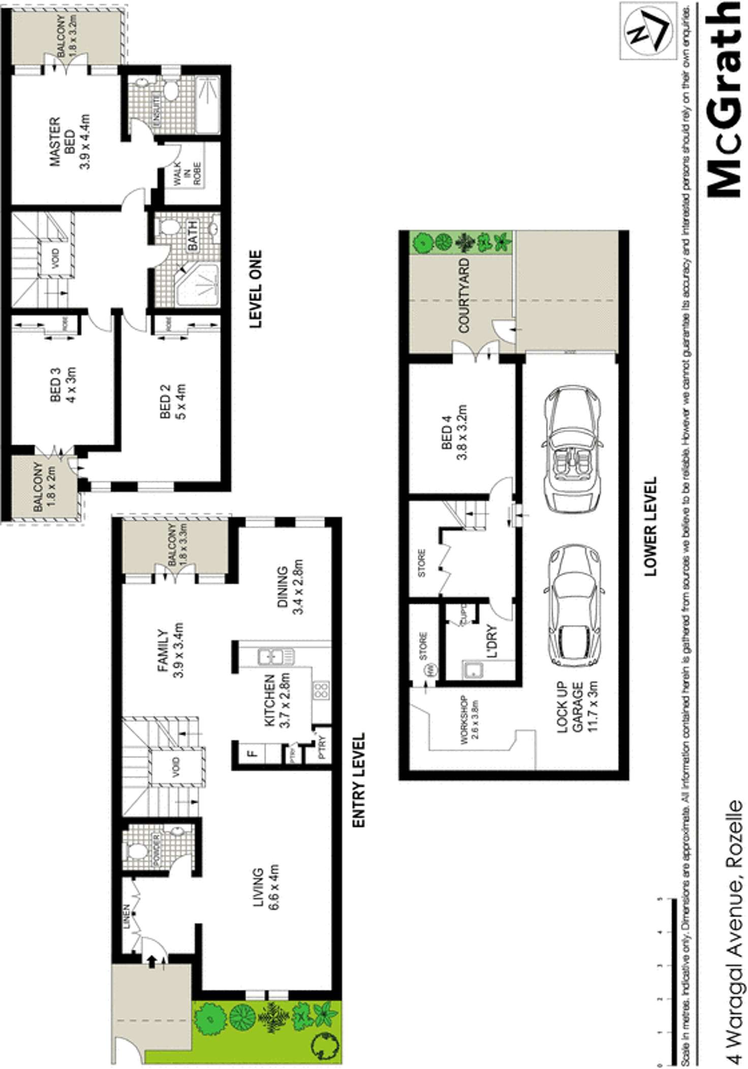 Floorplan of Homely house listing, 4 Waragal Avenue, Rozelle NSW 2039